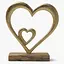 Декор алюмінієвий MBM HOME Серце на підставці золотий 180х50х185 мм (DH-ST-38 L GOLD) - мініатюра 1