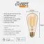 Вінтажна лампочка Brennenstuhl Connect WiFi Filament LED Lamp Edison (вінтажна лампочка, сумісна з Amazon Alexa та Google Assistan - мініатюра 3
