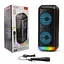 Портативна Bluetooth колонка ZQS-6227 акустична система з мікрофоном та RGB підсвічуванням Чорний - мініатюра 1