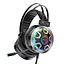Дротова ігрова гарнітура Hoco Gaming LED headphones Hi-Res ESD05, USB, 2x3.5mm, 2m, black - мініатюра 3