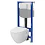 Комплект инсталляция Cersanit Aqua 50 QF + унитаз Cersanit Moduo Plus CleanOn с сиденьем Slim WRAP duraplast Soft Close S701-814 - миниатюра 1