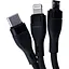 Універсальний зарядний кабель Smart X 3 в 1 Type-C/Micro-USB/Lightning (UR521) - мініатюра 3