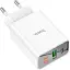 Блок живлення Hoco C100A 2 USB зарядний пристрій з дисплеєм - мініатюра 1
