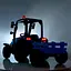 Електромобіль дитячий Трактор M 4844EBLR-4 4мотори 35W 12V14AH синій - мініатюра 2
