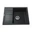 Гранітна мийка Globus Lux One графіт 650x500мм-А0001 000002983, Графит - мініатюра 1