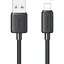 Кабель Usams US-SJ689 USB-A to Lightning 2.4A 1m Black (SJ689USB01) [138996] - мініатюра 1