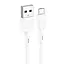 Дата кабель Hoco X83 Victory USB to MicroUSB (1m) White - мініатюра 1