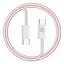 Кабель MAKE Type-C to Type-C PD 65W 1м Nylon Pink - миниатюра 1