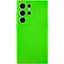 Чехол TPU Getman Liquid Silk Full Camera для Samsung Galaxy S24 Ultra Салатовый/Neon Green - миниатюра 1