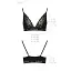 Эластичный топ с кружевом Passion TOP black L - миниатюра 7