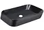 Комплект Qtap Scorpio: Раковина накладная прямоугольная 550х390х120 мм Matt Black + Донный клапан PU03 (QT14112243MBN47298) - миниатюра 3
