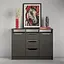 Комод в гостиную MebelStar 1200 Лилу 121x40x89 см Антрацит (MBS-1331) - миниатюра 2