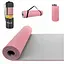Коврик (мат) для йоги и фитнеса 4FIZJO TPE 1 см Pink/Grey 4FJ0200 (P-5907739311900) - миниатюра 2