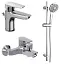 Комплект змішувачів для ванної кімнати Cersanit Vero B246 з душовим набором Senti (S601-126) 30412 - мініатюра 1