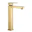 Змішувач для раковини VBI Loreno gold високий VBI-050201GL Золотий - мініатюра 1