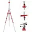 Мольберт-тринога D K ART & CRAFT металева червона (92х92х203см) + сумка з ремінцем(15131) висота полотна до 78см - мініатюра 1