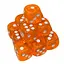 Настольная игра Games 7 Days Кубик D6 прозрачный с точками (оранжевый) , 1 шт. (g7dtransd6dotsorange) - миниатюра 1
