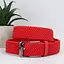 Ремень-резинка женский PS-35008 (100 см) красный плетеный - миниатюра 1