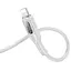 Дата кабель Hoco U120 Transparent explore intelligent power-off PD 27W Type-C to Lightning (1.2m) Gray - мініатюра 3