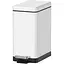 Відро для сміття Koer TC-010210-08 з плавним закриттям прямокутне 10 л білий (KR5598)  - мініатюра 1
