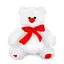 Медведь Медунец, белый, следок сердечко - миниатюра 1