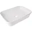Раковина накладная Qtap Virgo N 560х380х130 мм, White, прямоугольная, без донного клапана QT18116308W - миниатюра 1