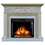 Каминокомплект ArtiFlame Residence AF28S белый дуб, патина золото - миниатюра 1