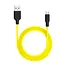 Дата кабель Hoco X21 Plus Silicone MicroUSB Cable (1m) Black / Yellow - мініатюра 2