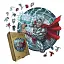 Деревянный фигурный пазл Тор, А2, Картонная коробка 300+ элементов - миниатюра 1
