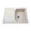 Гранитная мойка Globus Lux Balaton слоновая кость 680x500 мм, Бежевый - миниатюра 1