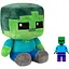 Мягкая игрушка Зомби из Майнкрафта (Minecraft) 20 см + человечек - миниатюра 1