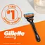 Подарочный набор: Станок для бритья мужской Gillette Fusion5 с 1 сменным картриджем + Гель для бритья Gillette Fusion5 для чувствительной кожи 200 мл - миниатюра 4