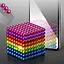 Игрушка головоломка магнитные шарики блоки Buckyballs Neocube полихромные, 216 шт по 5 мм, 1 набор - миниатюра 3