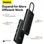 USB-хаб Baseus Lite Series 5-Port Type-C HUB Docking Station Black (WKQX040001) [89299] - мініатюра 9