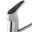 Змішувач для умивальника Haiba Magic 004 із чорною ручкою HB0689 Хром - мініатюра 4
