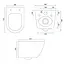 Подвесной унитаз Rea Eddy N Tornado Rimless white REA-C6560, Белый - миниатюра 6