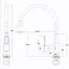 Смеситель для кухни Globus Lux Dolly GLD-0203LA-B01 стильный кран для мытья с высоким сливом для удобства использования - миниатюра 8