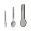 Набір ложка-вилка NexTool Titanium Tableware Set титан - мініатюра 1