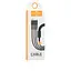 Кабель Hoco U31 Benay one pull three charging cable Lightning + Micro + Type-c Чорний - мініатюра 2