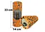 Массажный ролик EasyFit Grid Roller 33 см v.1.1 Multi Оранжевый (EF-2021-OR) - миниатюра 3