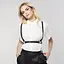 Портупея Bijoux Indiscrets MAZE - X Harness Black, экокожа - миниатюра 7