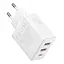 Зарядное устройство адаптер питания на 3 порта Baseus Cube GaN5 2U+C 30 W белый - миниатюра 1