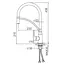 Змішувач для кухні Frap з гнучким виливом F4552-6 - мініатюра 6