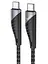 Кабель Hoco U95 Freeway усиленное оплетение Type-C to Type-C 150 см черный - миниатюра 1