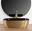 Умивальник Rea Belinda brushed gold black накладний REA-U8780, Золотий - мініатюра 5