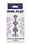 Анальный стимулятор Anal Play Diamond Star Beads M 11.7 см (серебристый) - миниатюра 4