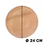 Доска для пиццы кухонная разделочная деревянная из бука с каймой Ø 24 см, Woodly Бежевый 86237 - миниатюра 6