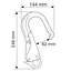 Карабін Camp Hook Plus 62 mm Silver/Red (1060-2148) - мініатюра 2