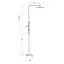 Душова система Gappo G2407-20, хром - мініатюра 7