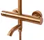 Душова система Rea Lungo brushed copper з термостатом та виливом REA-P8807, Теплий захід сонця - мініатюра 2